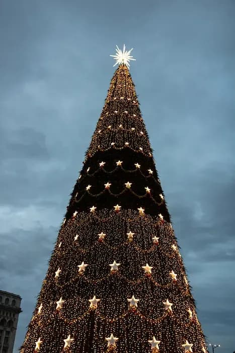 Decoração de Natal em Altura que necessita da utilização de PEMTs