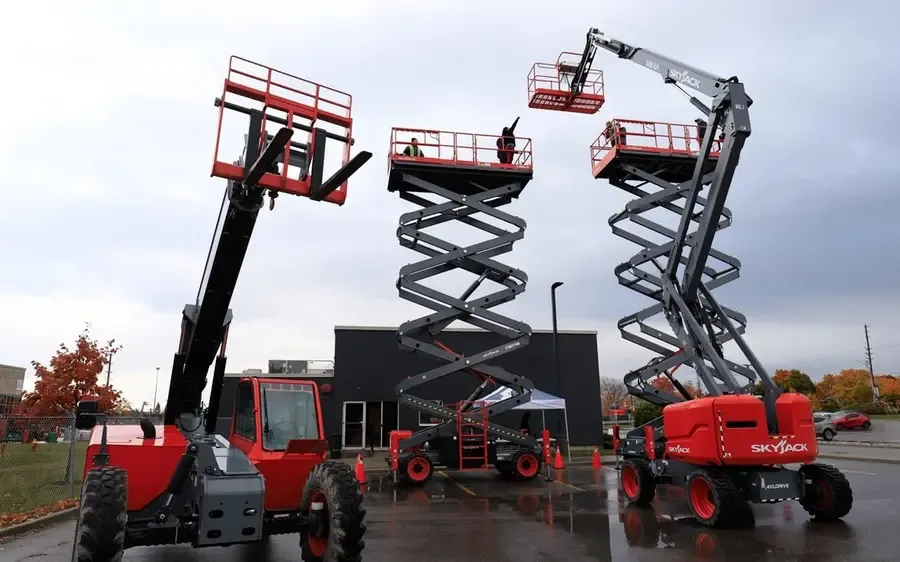 Skyjack plataformas elevatórias tesoura e articulada
