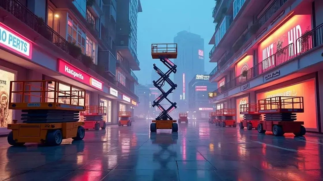 Tipos de Plataformas Elevatórias disponíveis